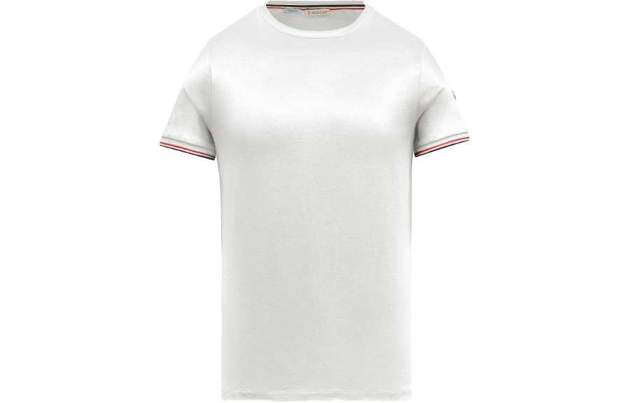Moncler Moncler T Shirt Unisex Raw White