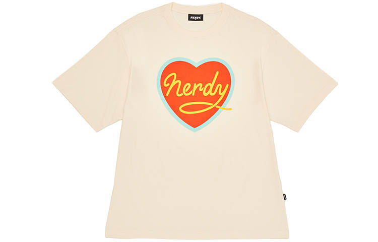 Nerdy T Shirts Unisex Beige Crew Neck Moderate Straight Fit