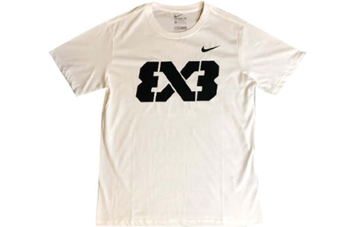 Nike Nike T Shirts Unisex White Black Henry Collar Moderate Straight Fit