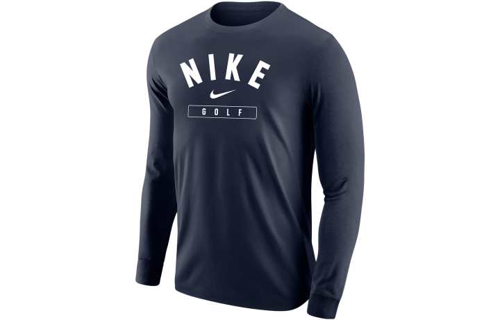 Nike Nike T Shirts Men's Marine Blue Crew Neck Moderate Straight Fit