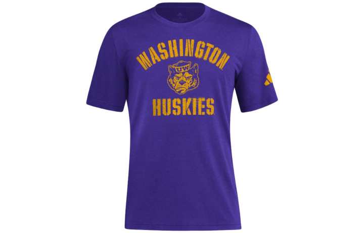 Adidas Adidas Free Shipping With AdiClub Washington Huskies Short Sleeve Tee