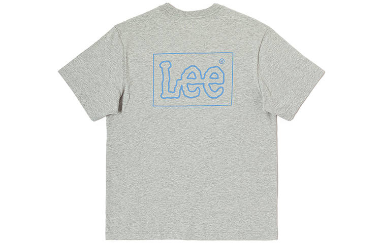 Lee T Shirts Men's Heather Gray Crew Neck Moderate Straight Fit