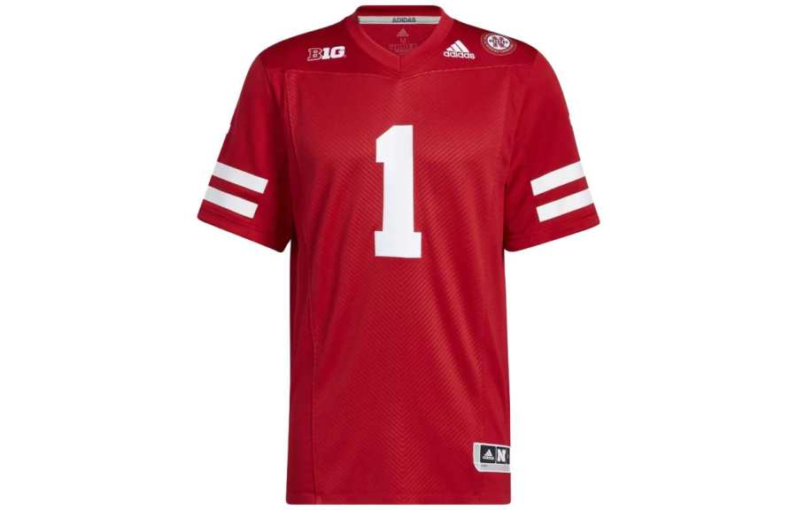 Adidas Adidas Free Shipping With AdiClub Nebraska Cornhuskers Premier Home Football Jersey