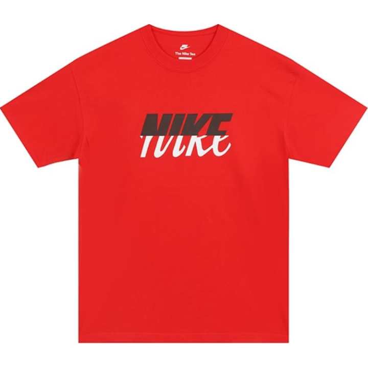 Nike Nike T Shirts Men's Red Crew Neck Moderate Straight Fit