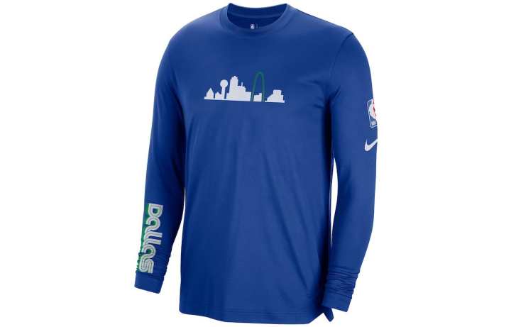 Nike Nike T Shirts Men's Blue Crew Neck Moderate Straight Fit