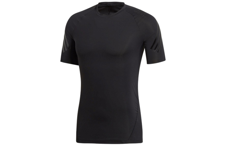 Adidas Adidas T Shirts Men's Black Crew Neck Moderate Straight Fit
