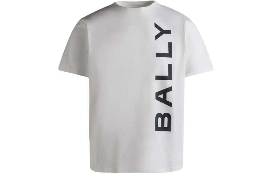 BALLY BALLY Logo Printed Crewneck T Shirt