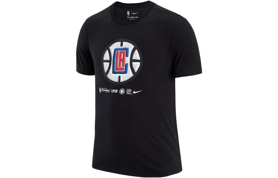 Nike Nike T Shirts Men's Black Crew Neck Moderate Straight Fit