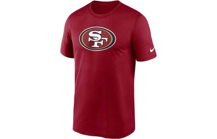 Nike Nike T Shirts Men's Red Crew Neck Moderate Straight Fit