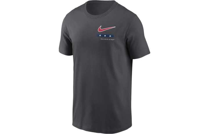 Nike Nike T Shirts Men's Black Crew Neck Moderate Straight Fit