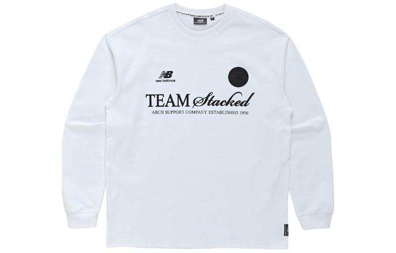 New Balance New Balance T Shirts Men's White Crew Neck Moderate Straight Fit