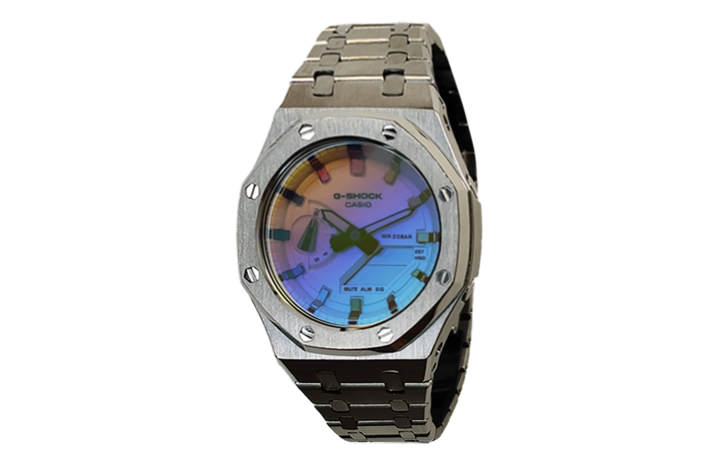 CASIO CASIO Custom Collection Electronic Movement Stainless Steel Strap Watch Men's Watches Blue Dial