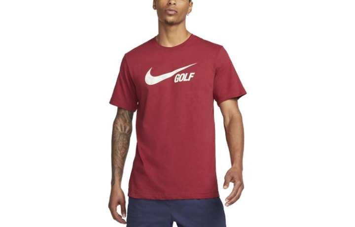 Nike Nike T Shirts Men's Team Red Crew Neck Moderate Straight Fit