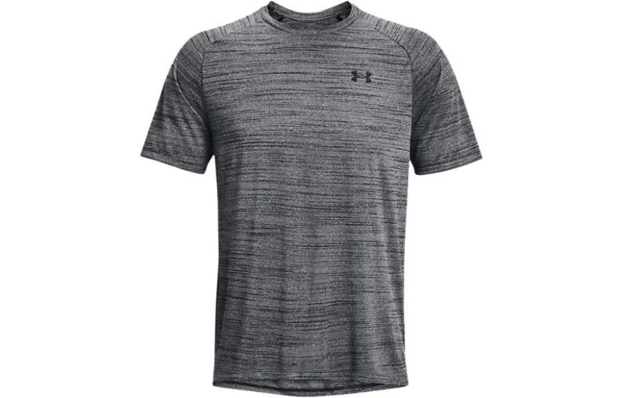 Under Armour T Shirts Men's Black Crew Neck Moderate Straight Fit