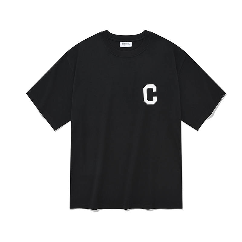 COVERNAT T Shirts Unisex Black Crew Neck Moderate Straight Fit