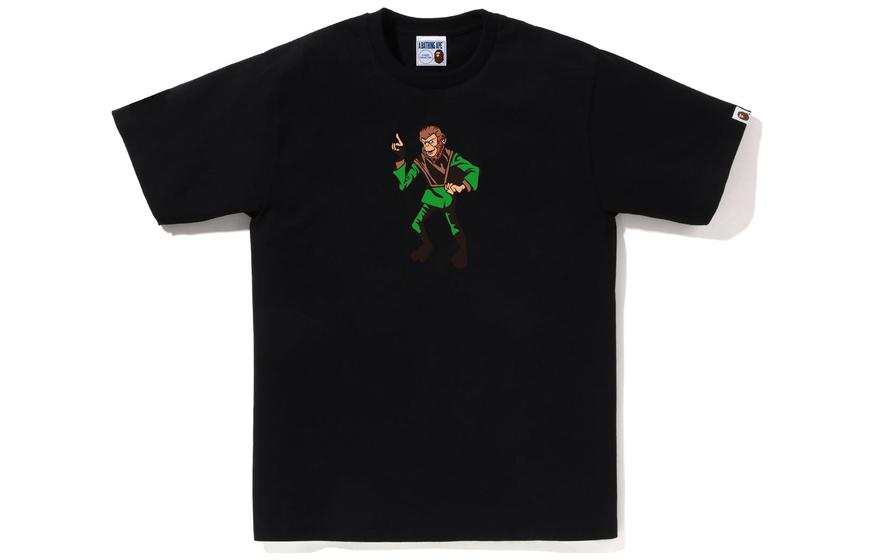 A BATHING APE T Shirts Men's Crew Neck Moderate Straight Fit