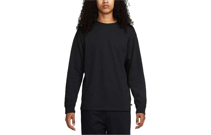 Nike Nike T Shirts Men's Black Crew Neck Moderate Straight Fit