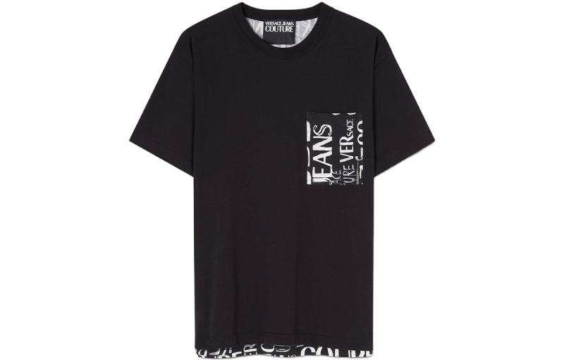 VERSACE JEANS COUTURE All-over Logo-print T-shirt