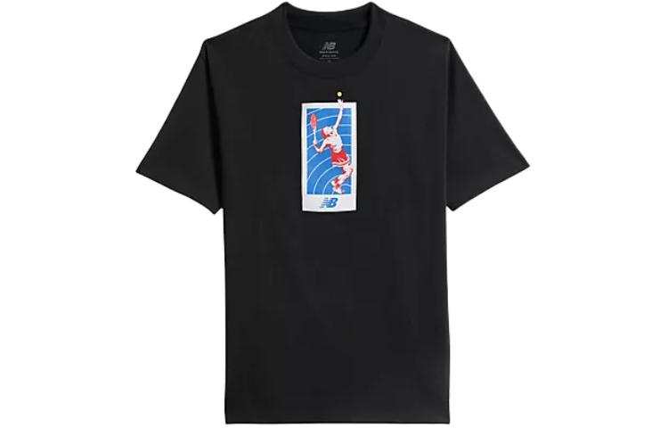 New Balance New Balance Coco Gauff Melbourne T Shirt T Shirt Men's Black