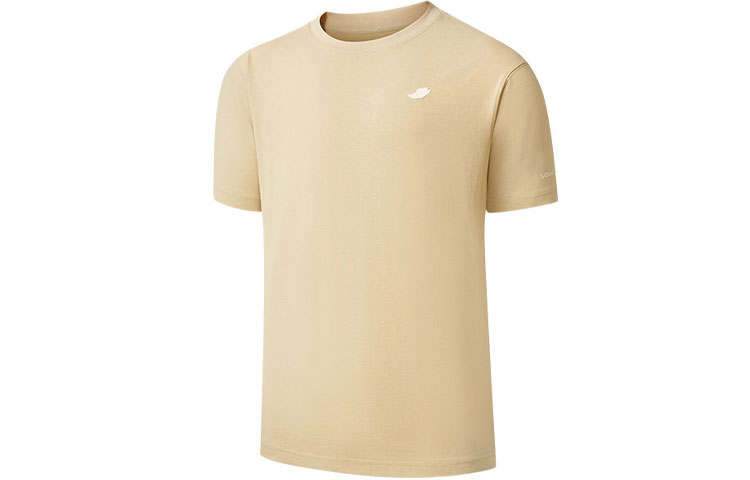 Saucony T Shirts Men's Brown Pink Crew Neck Moderate Straight Fit