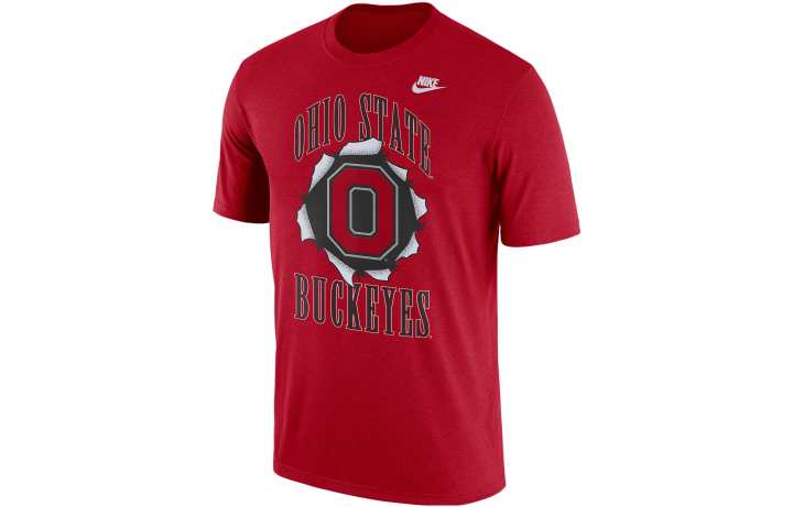 Nike Nike T Shirts Men's Red Crew Neck Moderate Straight Fit