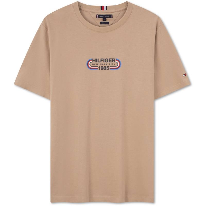 Tommy Hilfiger T Shirts Men's Crew Neck Moderate