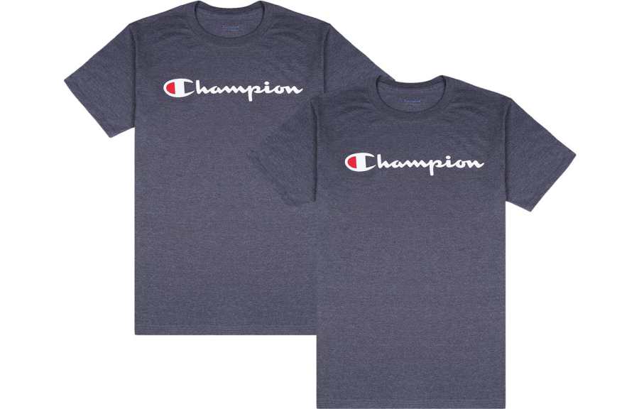 Champion T Shirt Unisex 2 Piece Set Dark Gray