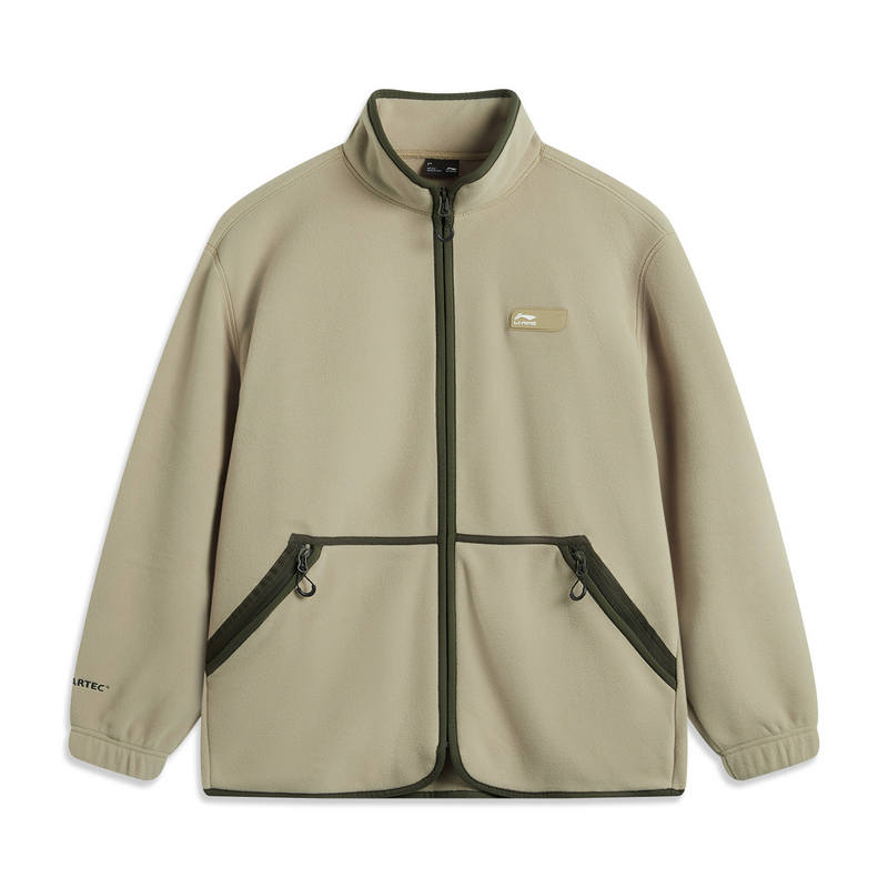 Li-Ning Li Ning Sports Life Collection Velvet feel Coat Men's Khaki