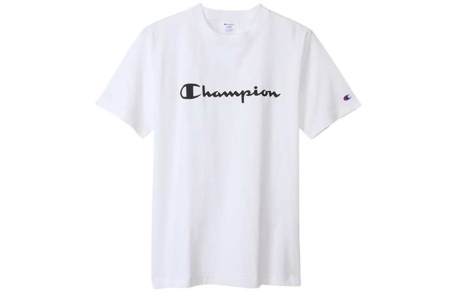 Champion Letter Print Solid Color Short-Sleeved T-Shirt Men's