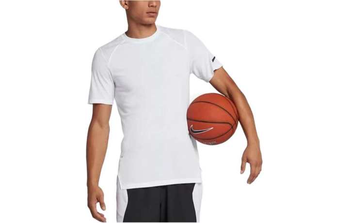 Nike Nike T Shirts Men's White Crew Neck Moderate Straight Fit