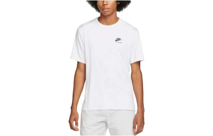 Nike Nike T Shirts Men's White Crew Neck Moderate Straight Fit