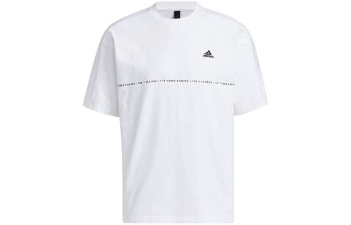 Adidas Adidas T Shirts Unisex White Crew Neck Moderate Straight Fit