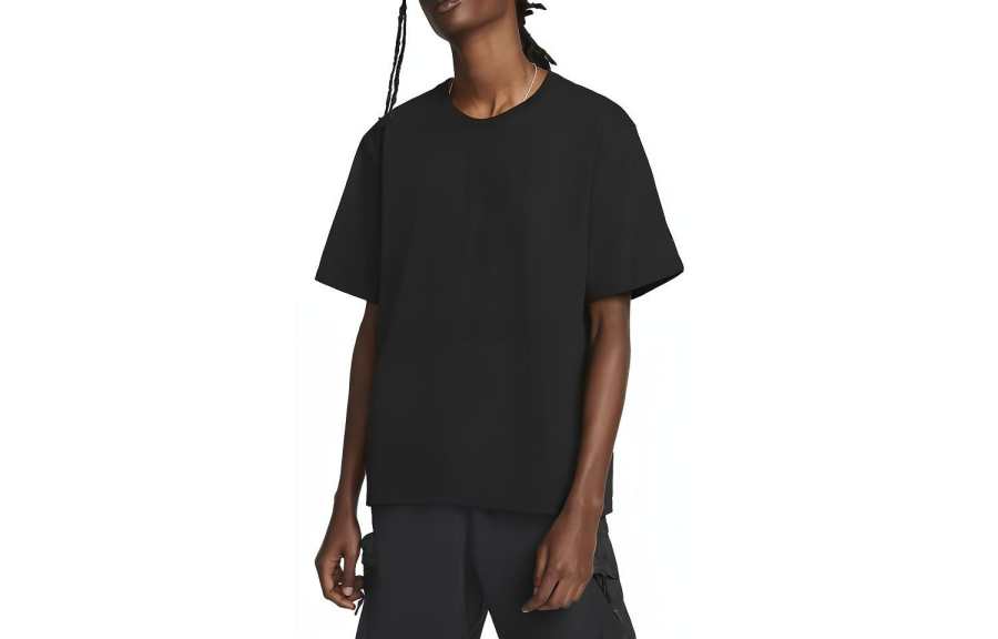 Nike Nike SPORTSWEAR TECH PACK T Shirts Men's Black Crew Neck Moderate Straight Fit