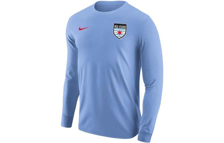 Nike Nike T Shirts Men's Light Blue Crew Neck Moderate Straight Fit