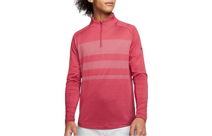 Nike Nike T Shirts Men's Red Stand Collar Moderate Straight Fit