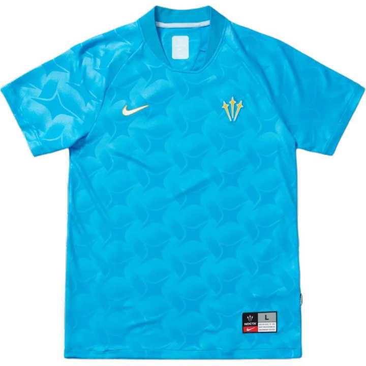 Nike Nike X Nocta T Shirts Men's Blue Crew Neck Moderate Straight Fit