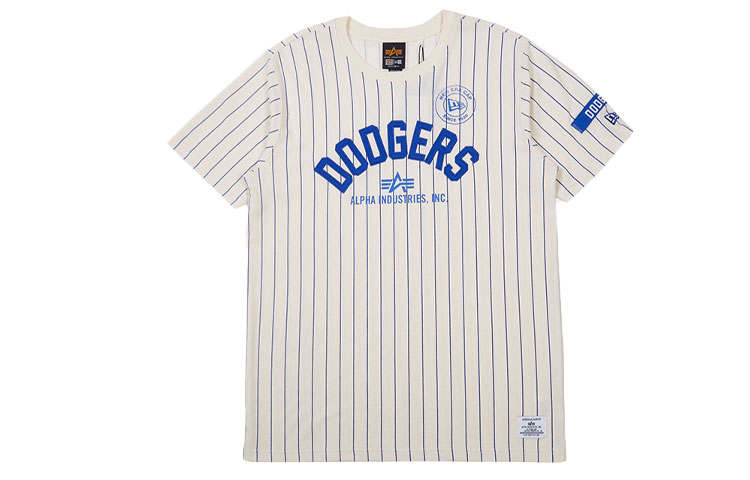 New Era X Alpha Industries New Era X ALPHA INDUSTRIES X MLB T Shirts Unisex White Crew Neck Moderate