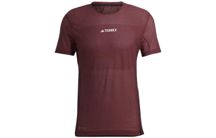 Adidas Adidas T Shirts Men's Contour Red Crew Neck Moderate Straight Fit