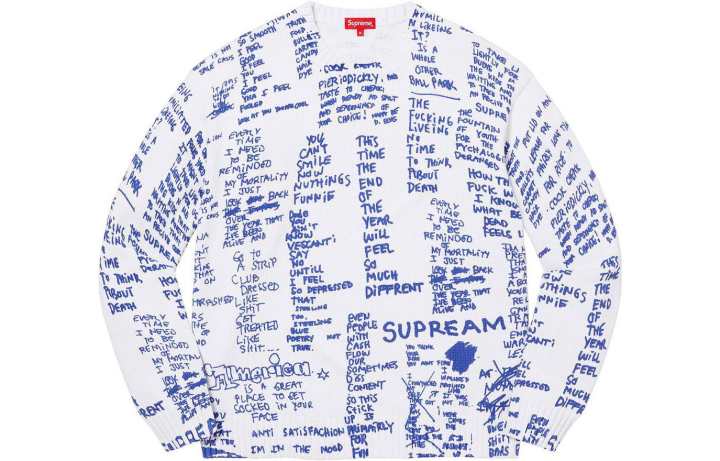 Supreme Supreme Gonz Poems Sweater