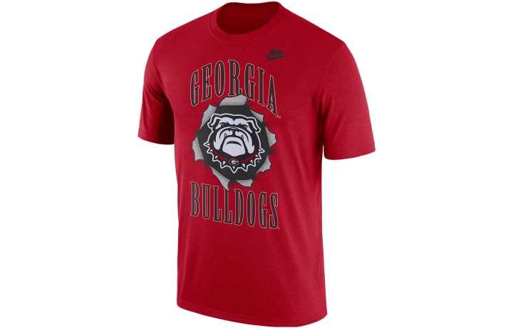 Nike Nike T Shirts Men's Red Crew Neck Moderate Straight Fit