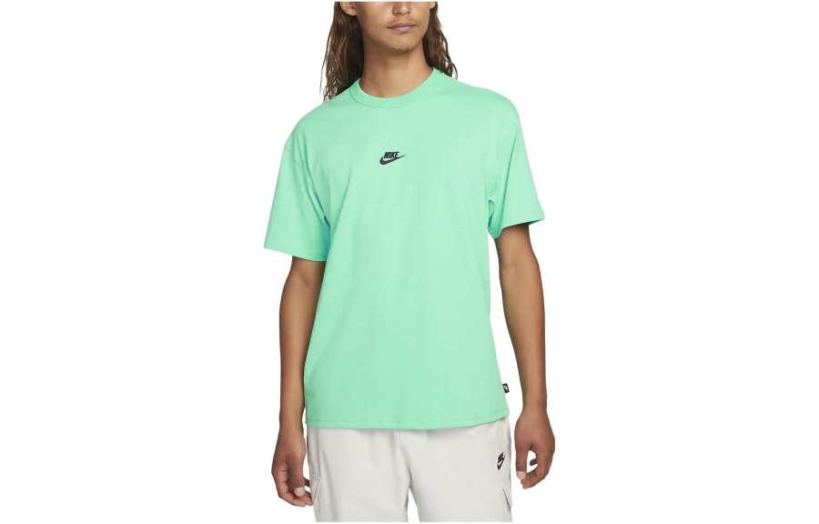 Nike Nike T Shirts Men's Green Crew Neck Moderate Straight Fit