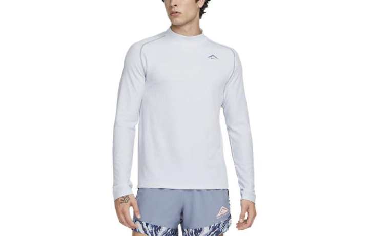 Nike Nike T Shirts Men's Soccer Gray Half Turtleneck Moderate Straight Fit