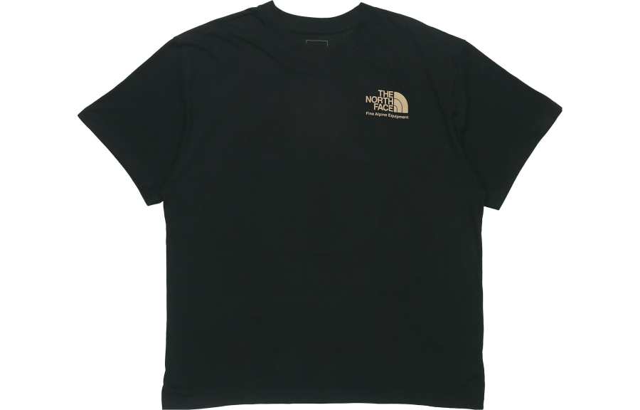 THE NORTH FACE T Shirts Men's Black Crew Neck Moderate Straight Fit
