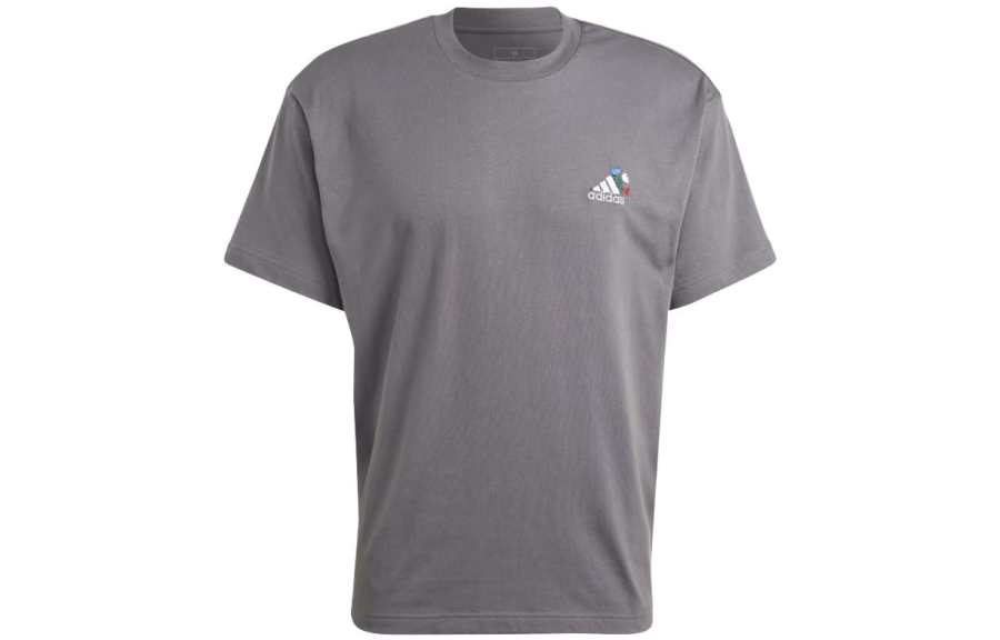 Adidas Adidas Graphic T Shirt T Shirt Unisex Gray
