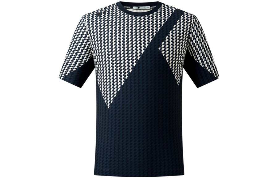 SEPTWOLVES SEPTWOLVES T Shirts Men's Navy Blue Crew Neck Moderate
