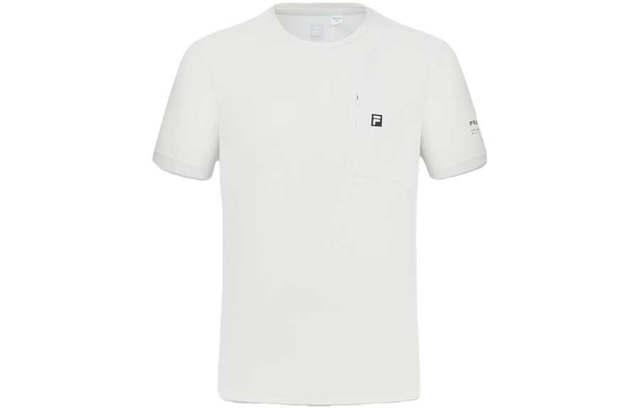 FILA T Shirts Men's Hu Pink Gray Crew Neck Moderate Straight Fit