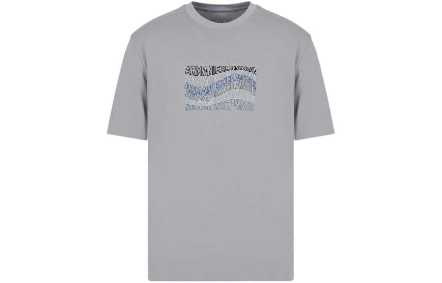 ARMANI EXCHANGE Logo embroidered Cotton T shirt