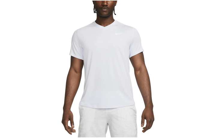 Nike Nike T Shirts Men's White V Neck Moderate Straight Fit