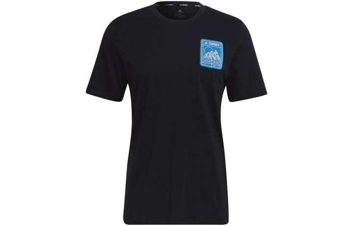 Adidas Adidas TX PATC MTN TEE T Shirt Men's Black