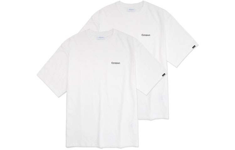 COVERNAT T Shirt Unisex 2 Pack White